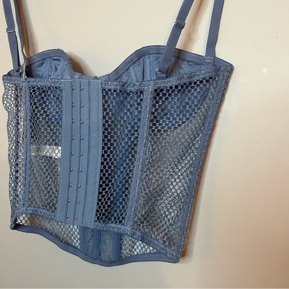 Urban Outfitters Out From Under Modern Love Overdrive Fishnet Corset Sz S NWT - Picture 13 of 16